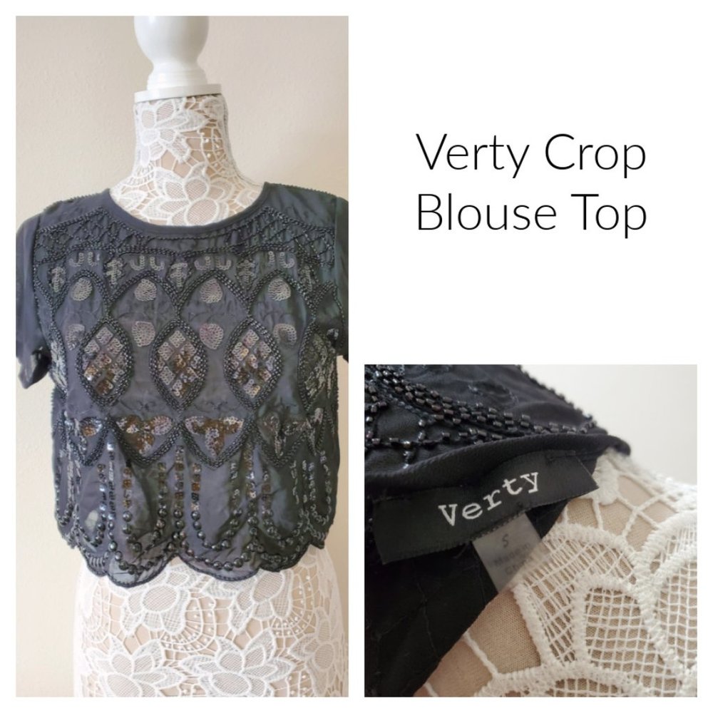 Verty Crop Blouse Top 8323